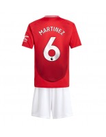 Manchester United Lisandro Martinez #6 Hjemmedraktsett Barn 2024-25 Korte ermer (+ bukser)